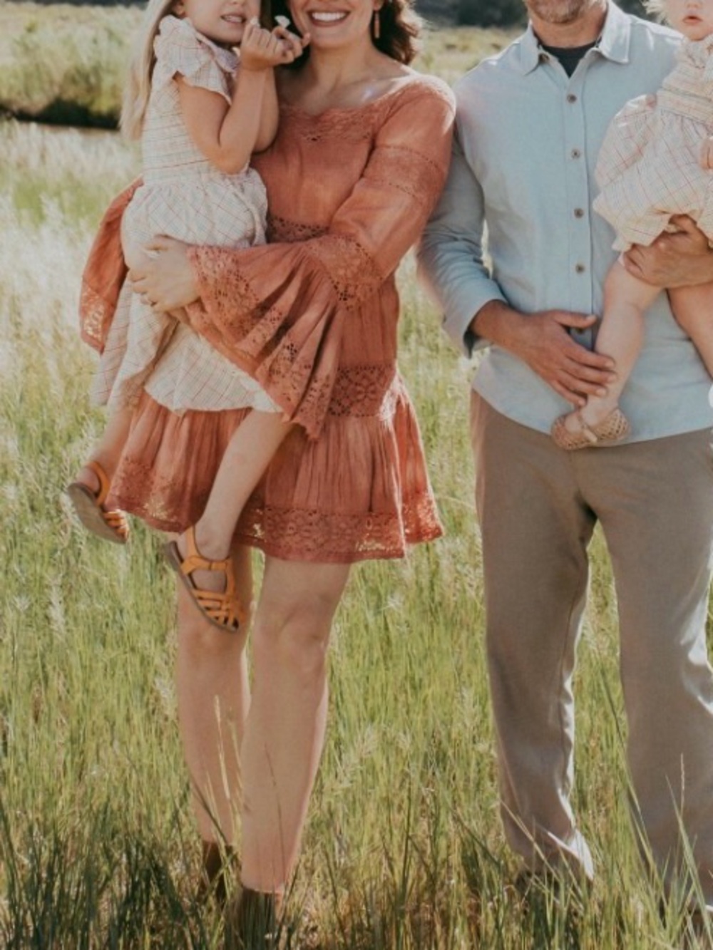 Free People Pippa Tie-Dye Bell Sleeve Dress in the "Sunrise"